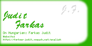 judit farkas business card